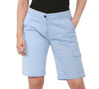 Womens Cotton Combat Canvas Chino Shorts Sky Blue L (12)