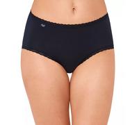 Sloggi Women's 24/7 Cotton Lace Midi Boxer Briefs, Black, 14 UK