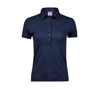Women's cotton polo Tee Jays Pima Bleu M