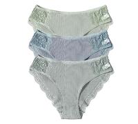 Women's Cotton Seamless Underwear Women's No Show Seamless Thong Low Waist Multipack Underwear Soft Hipsters Panties Comfortable Cotton Briefs Invisible Plain Briefs Lingerie Pack of 3