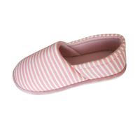 Women's Cotton Slippers, Comfortable Women's Slippers, Closed Slip On Slides, Walking Shoes, Non-Slip Casual Shoes, Soft Sole Slippers, pink, 4 UK