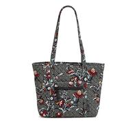 Women's Cotton Small Vera Tote Bag, Perennials Noir Dot, One Size