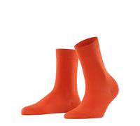 FALKE Women's Cotton Touch W So Thin Plain 1 Pair Socks, Orange Red Clay 8095, 2.5-5