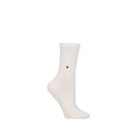 Women's Cotton Socks 'Fleet Street' Plain Ribbed Soft in 1 Pair 3.5-7 Burlington