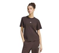 Women's cotton T-shirt adidas Essentials Small Logo Marron S