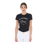 Women's cotton T-shirt Equestro Cannes