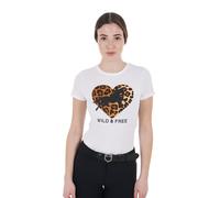 Women's cotton T-shirt Equestro Wild & Free