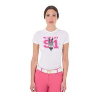 Women's cotton T-shirt Equestro Wild Life