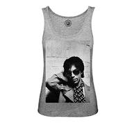 Women's Cotton Tank Top Grey Prince Glasses Singer Funk Pop Star Celebrity