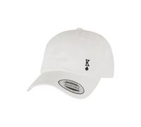 Women's cotton twill baseball cap Mister Tee King Card Blanc TU