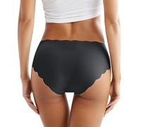 womens cotton underwear seamless ice silk underwear wide waist low waist invisible breathable invisible solid color