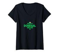 Womens COUNTY DONEGAL IRELAND V-Neck T-Shirt