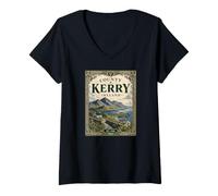 Women's County Kerry Ireland Seaside Road V-Neck T-Shirt