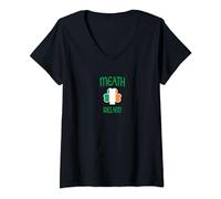 Womens COUNTY MEATH IRELAND V-Neck T-Shirt