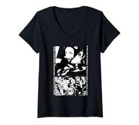 Womens Courage Shines Bright Amidst Darkness V-Neck T-Shirt