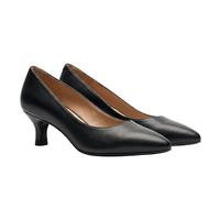 Womens Court Shoes Ladies Kitten Heel Wide Fit Slip On Office Work Smart Formal Pumps Comfortable Flexi Sole Low Mid Heel Shoes Nude 3
