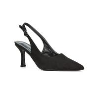 Women's Court Shoes Slingback Ladies Spointed Toe Evening Party Classic Stiletto High Heel Black Faux Suede Closed Toe Pumps Size 6
