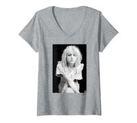 Women's Courtney Love Hole Pretty On The Inside Era Phil Nicholls V-Neck T-Shirt