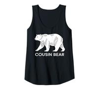 Womens Cousin Bear Polar Bear Family Tank Top