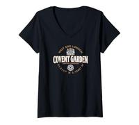 Womens Covent Garden West End London Coordinates Label 2C V-Neck T-Shirt