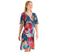 Women's Cover Up Dress Roma by Lisca 049597 Size S-XL white & blue