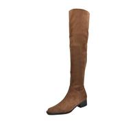 Womens Cowboy Knee High Boots Side Zipper Suede Slouch Riding Boots Pull On Over-the-Knee Leather Shoes Casual, Elegant Style Suitable for Parties and Formal Occasions (Brown, 3.5)