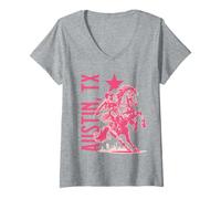 Womens Cowgirl Austin Texas USA Wild West Americana Rodeo Cowboy V-Neck T-Shirt