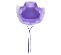Women's Cowgirl Hat Plume Boa Plush Boa Edge