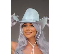 Womens Cowgirl Silver Felt Cowboy Hat