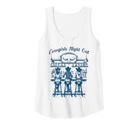 Womens Cowgirls Drinking Cocktail Nostalgic Country Bar Funny Tank Top