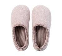 Women's Cozy Fuzzy Slippers Warm Memory Closed Back House Shoes with Indoor Outdoor Anti Rubber Sole Women's Slippers Size 8 Closed Back (Pink, 8)