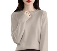 Womens Cozy Plain Sweaters Tops Sweaters for Women Knit Crew Neck Long Sleeve Soft Pullover Sweater 4.4 4.4 Out of 5 10 Ratings : $5.99 for Outdoor Xmas Gifts (Khaki, XXL)