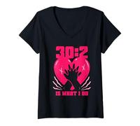 Womens CPR Instructor Paramedic 30:2 is What I Do V-Neck T-Shirt