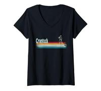 Women's Crantock Newquay Cornwall SUP Paddleboard Beach V-Neck T-Shirt