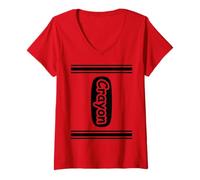 Womens Crayon V-Neck T-Shirt