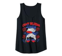 Womens Crazy Belizean Lady Pride Belize Belizeans Tank Top