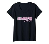 Womens Crazy Fun Western Beautiful Wild Boho Country Chic Fashion V-Neck T-Shirt