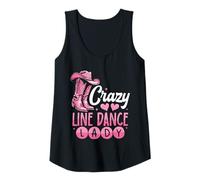 Womens Crazy Line Dance Lady Line Dancing Tank Top