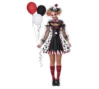 Womens Creepy Clown Costume