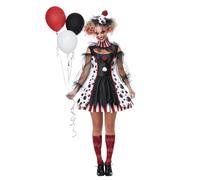 Womens Creepy Clown Costume