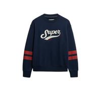 Women's crew neck sweatshirt Superdry Varsity Script Bleu M