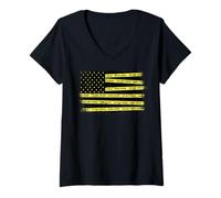 Womens Crime Scene Investigation Tape Forensic Science CSI Police V-Neck T-Shirt