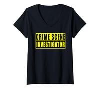 Womens Crime Scene Investigator V-Neck T-Shirt