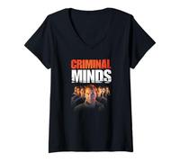 Womens Criminal Minds Full Cast Poster Photo TV Show V-Neck T-Shirt