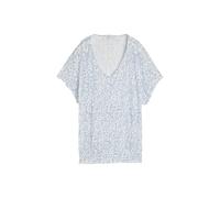Women's Crinkled Effect Printed Blouse Tom Tailor Blanc M