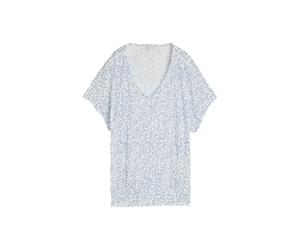 Women's Crinkled Effect Printed Blouse Tom Tailor Blanc M
