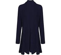 Womens Crochet Knitted Waterfall Cardigan Ladies Long Sleeve Open Front Knitted Sweater Oversized Knit Sweater Top Casual Wear Winter Warm Fancy Party Xmas Waterfall Cardigan Plus Size 8-20