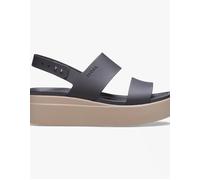 Crocs Women's Brooklyn Low Wedge W Clog, Black Mushroom, 6 UK