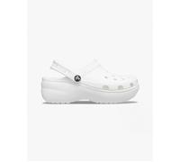 Crocs White Classic Platform Clogs