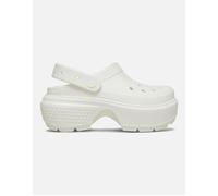 Women's Crocs 209347-0WV STOMP CLOG Womens Clogs Chalk - White